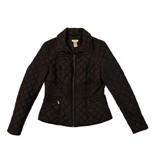 Quilted Zip Puffer Jacket from Caché
